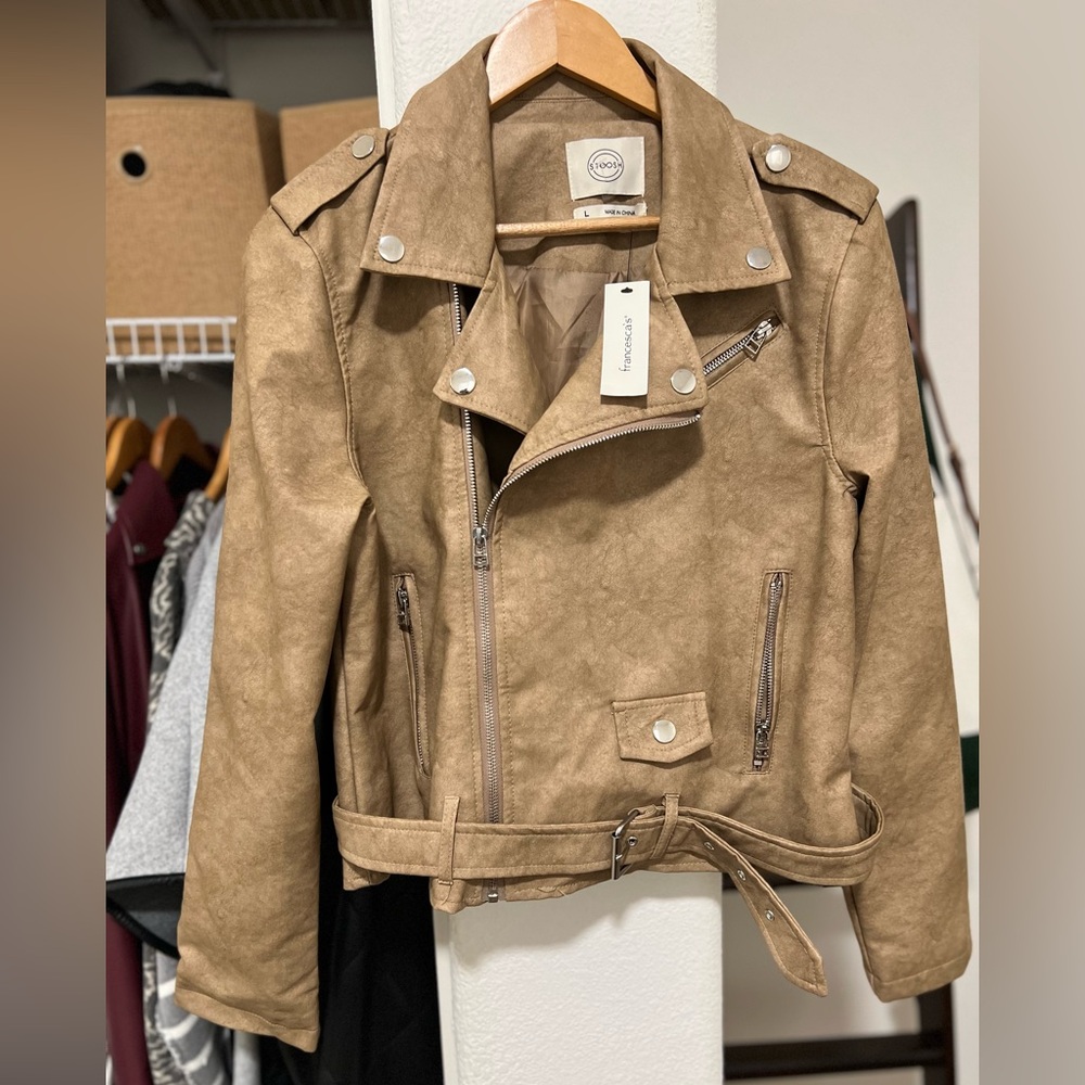 •NWT•FRANCESCA’S Faux Leather Jacket